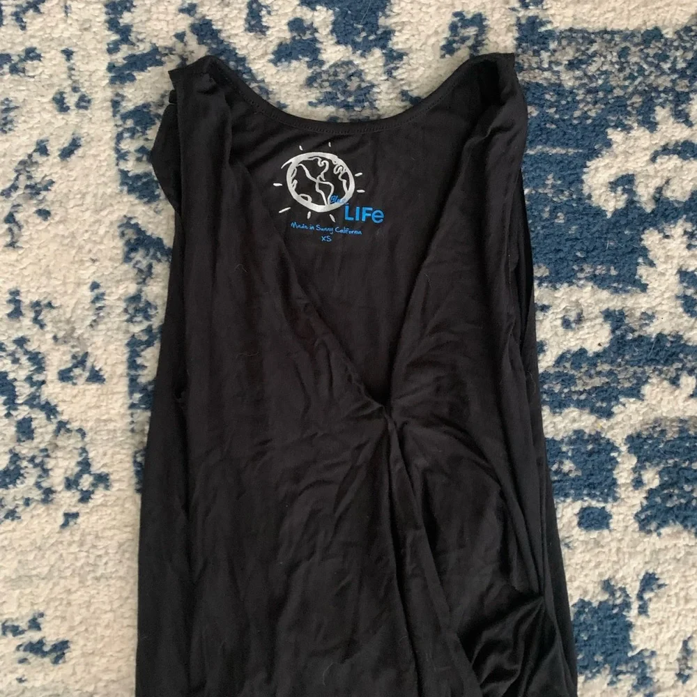 Draped Little Black Dress - Picture 2 of 3